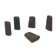 (자연석)자강석(유인)자주색 계열무늬의전각돌(길이1.5cm~2.5cm정도의 타원형)