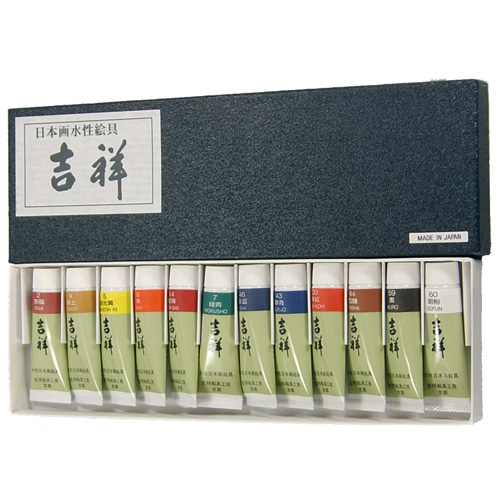 길상물감 튜브(12색) 일본산