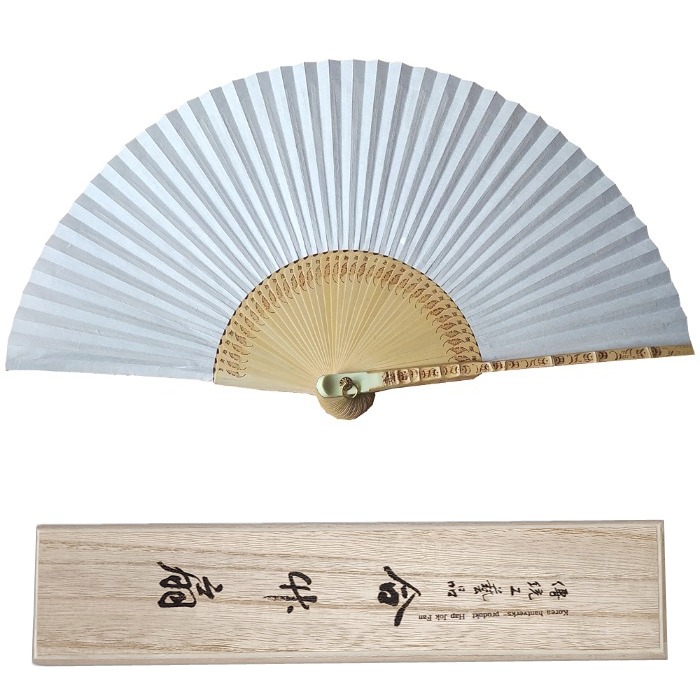 부채 - 전주합죽선(合竹扇) (19~20절) +나무케이스함(오동나무)증정  최상품 전주 특산품
